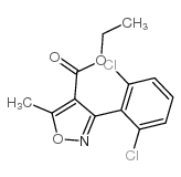 3-(2,6-Dichlorophenyl)-5-methyl-4-isoxazolylcarboxylic Acid Ethyl Ester CAS:24248-21-3 第1张