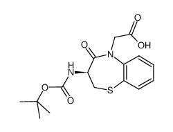 (s)-3-boc-amino-5-(carboxymethyl)-2,3-dihydro-1,5-benzothiazepin-4(5h)-one CAS:250349-13-4 第1张