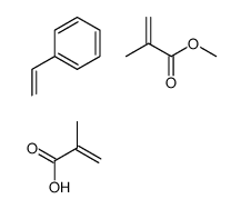 methyl 2-methylprop-2-enoate,2-methylprop-2-enoic acid,styrene