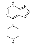 4-piperazin-1-yl-7H-pyrrolo[2,3-d]pyrimidine CAS:252722-52-4 第1张