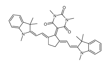 5-[2,5-bis[2-(1,3,3-trimethylindol-2-ylidene)ethylidene]cyclopentylidene]-1,3-dimethyl-1,3-diazinane-2,4,6-trione