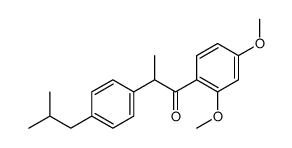 1-(2,4-dimethoxyphenyl)-2-[4-(2-methylpropyl)phenyl]propan-1-one