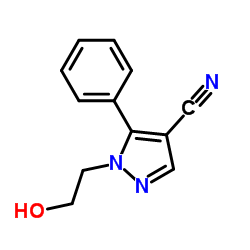 1H-Pyrazole-4-carbonitrile,1-(2-hydroxyethyl)-5-phenyl-