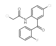 2-chloro-N-[4-chloro-2-(2-fluorobenzoyl)phenyl]acetamide Cas:2836-40-0 第1张