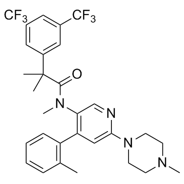 2-[3,5-bis(trifluoromethyl)phenyl]-N,2-dimethyl-N-[4-(2-methylphenyl)-6-(4-methylpiperazin-1-yl)pyridin-3-yl]propanamide CAS:290297-26-6 manufacturer price 第1张