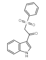 2-(benzenesulfonyl)-1-(1H-indol-3-yl)ethanone