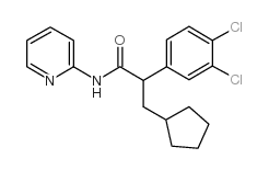 3-cyclopentyl-2-(3,4-dichlorophenyl)-N-pyridin-2-ylpropanamide