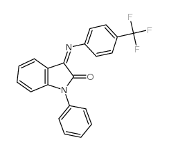 1-phenyl-3-[4-(trifluoromethyl)phenyl]iminoindol-2-one CAS:303984-47-6 第1张