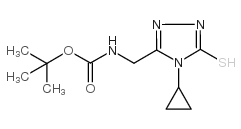 tert-butyl N-[(4-cyclopropyl-5-sulfanylidene-1H-1,2,4-triazol-3-yl)methyl]carbamate