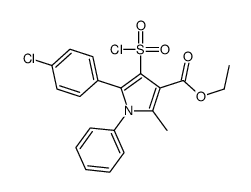 ethyl 5-(4-chlorophenyl)-4-chlorosulfonyl-2-methyl-1-phenylpyrrole-3-carboxylate