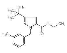 ethyl 5-tert-butyl-2-[(3-methylphenyl)methyl]pyrazole-3-carboxylate