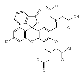 2-[[4'-[[bis(carboxymethyl)amino]methyl]-3',6'-dihydroxy-3-oxospiro[2-benzofuran-1,9'-xanthene]-2'-yl]methyl-(carboxymethyl)amino]acetic acid