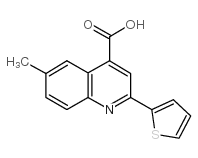 6-methyl-2-thiophen-2-ylquinoline-4-carboxylic acid