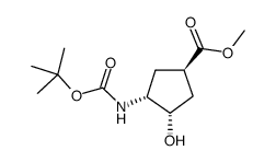 methyl (1R,3S,4R)-3-hydroxy-4-[(2-methylpropan-2-yl)oxycarbonylamino]cyclopentane-1-carboxylate