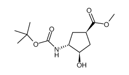 methyl (1R,3R,4R)-3-hydroxy-4-[(2-methylpropan-2-yl)oxycarbonylamino]cyclopentane-1-carboxylate