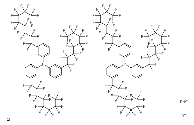 dichloropalladium,tris[3-(1,1,2,2,3,3,4,4,5,5,6,6,7,7,8,8,8-heptadecafluorooctyl)phenyl]phosphane