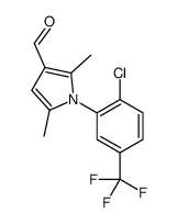 1-[2-chloro-5-(trifluoromethyl)phenyl]-2,5-dimethylpyrrole-3-carbaldehyde