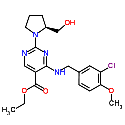 (S)-4-(3-chloro-4-MethoxybenzylaMino)-5-ethoxycarbonyl-2-(2-hydroxyMethyl-1-pyrrolidinyl)pyriMidine CAS:330785-83-6 manufacturer price 第1张