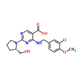 4-(3-chloro-4-methoxybenzylamino)-2-((S)-2-(hydroxymethyl)pyrrolidin-1-yl)pyrimidine-5-carboxylic Acid CAS:330785-84-7 manufacturer price 第1张