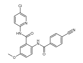 N-(5-Chloro-2-pyridinyl)-2-[(4-cyanobenzoyl)amino]-5-methoxybenzamide Cas:330942-01-3 第1张