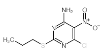 6-chloro-5-nitro-2-propylsulfanylpyrimidin-4-amine