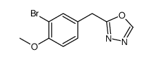 2-[(3-bromo-4-methoxyphenyl)methyl]-1,3,4-oxadiazole