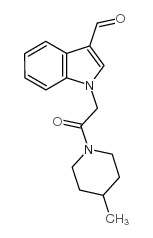 1-[2-(4-methylpiperidin-1-yl)-2-oxoethyl]indole-3-carbaldehyde