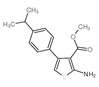 methyl 2-amino-4-(4-propan-2-ylphenyl)thiophene-3-carboxylate CAS:350990-20-4 第1张