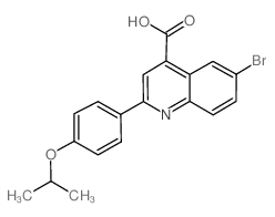 6-bromo-2-(4-propan-2-yloxyphenyl)quinoline-4-carboxylic acid CAS:351001-10-0 第1张