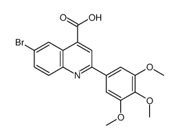 6-bromo-2-(3,4,5-trimethoxyphenyl)quinoline-4-carboxylic acid CAS:351329-63-0 第1张