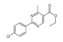 Ethyl 2-(4-chlorophenyl)-4-methyl-5-pyrimidinecarboxylate