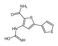 3-(carbamoylamino)-5-thiophen-3-ylthiophene-2-carboxamide CAS:354810-98-3 第1张