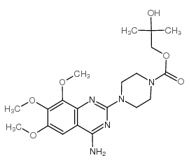 (2-hydroxy-2-methylpropyl) 4-(4-amino-6,7,8-trimethoxyquinazolin-2-yl)piperazine-1-carboxylate