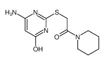 6-amino-2-(2-oxo-2-piperidin-1-ylethyl)sulfanyl-1H-pyrimidin-4-one