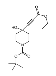 2-Methyl-2-propanyl 4-(3-ethoxy-3-oxo-1-propyn-1-yl)-4-hydroxy-1- piperidinecarboxylate