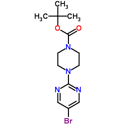 tert-Butyl 4-(5-bromopyrimidin-2-yl)piperazine-1-carboxylate CAS:374930-88-8 第1张