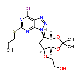 Ethanol,2-[[(3aR,4S,6R,6aS)-6-[7-chloro-5-(propylthio)-3H-1,2,3-triazolo[4,5-d]pyrimidin-3-yl]tetrahydro-2,2-dimethyl-4H-cyclopenta-1,3-dioxol-4-yl]oxy]- CAS:376608-75-2 manufacturer price 第1张