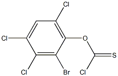 2-bromo-3,4,6-trichlorophenyl chlorothioformate