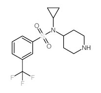 N-cyclopropyl-N-piperidin-4-yl-3-(trifluoromethyl)benzenesulfonamide CAS:387350-79-0 第1张