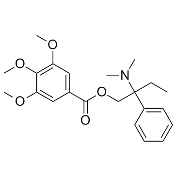 3,4,5-trimethoxybenzoic acid 2-(dimethylamino)-2-phenylbutyl ester Cas:39133-31-8 第1张