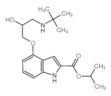 propan-2-yl 4-[3-(tert-butylamino)-2-hydroxypropoxy]-1H-indole-2-carboxylate