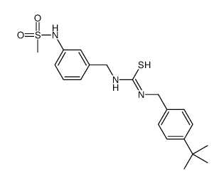 N'-[4-(2-Methyl-2-propanyl)benzyl]-N-{3-[(methylsulfonyl)amino]be nzyl}carbamimidothioic acid CAS:401907-65-1 第1张