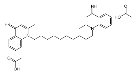 1-[10-(4-amino-2-methylquinolin-1-ium-1-yl)decyl]-2-methylquinolin-1-ium-4-amine,diacetate