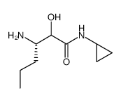 (S)-3-amino-2-hydroxyhexanoylcyclopropylamide