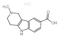 2-methyl-1,3,4,5-tetrahydropyrido[4,3-b]indole-8-carboxylic acid,hydrochloride CAS:40431-45-6 第1张