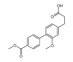 3-[2-Methoxy-4'-(methoxycarbonyl)-4-biphenylyl]propanoic acid