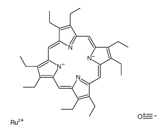 carbon monoxide,2,3,7,8,12,13,17,18-octaethyl-1,4,5,10,11,14,15,20,21,23-decahydroporphyrin-22,24-diide,ruthenium(2+)