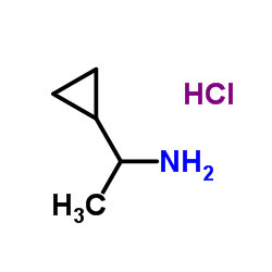 1-Cyclopropylethanamine hydrochloride (1:1)