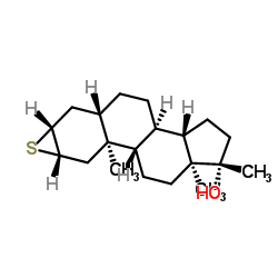 Androstan-17-ol, 2,3-epithio-17-methyl-, (2a,3a,5a,17b)- Cas:4267-80-5 第1张