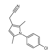 2-[1-(4-chlorophenyl)-2,5-dimethylpyrrol-3-yl]acetonitrile CAS:42780-48-3 第1张